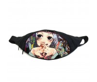 Поясная сумка бананка Токийский гуль Tokyo Ghoul (GB TG 013) Gear Bag черная
