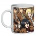 Чашка манга Атака титанов Attack on Titan (кружка supercup AT 0011)