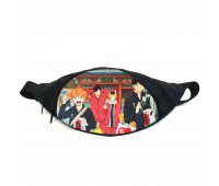 Поясная сумка бананка Волейбол хайкю Haikyuu (GB H 06) Gear Bag черная Поясная сумка бананка Волейбол хайкю Haikyuu (GB H 06) Gear Bag черная