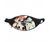 Поясная сумка бананка Волейбол хайкю Haikyuu (GB H 08) Gear Bag черная Поясная сумка бананка Волейбол хайкю Haikyuu (GB H 08) Gear Bag черная