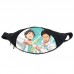 Поясная сумка бананка Волейбол хайкю Haikyuu (GB H 09) Gear Bag черная
