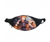 Поясная сумка бананка Волейбол хайкю Haikyuu (GB H 017) Gear Bag черная Поясная сумка бананка Волейбол хайкю Haikyuu (GB H 017) Gear Bag черная
