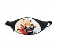 Поясная сумка бананка Волейбол хайкю Haikyuu (GB H 020) Gear Bag черная Поясная сумка бананка Волейбол хайкю Haikyuu (GB H 020) Gear Bag черная