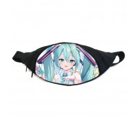 Поясная сумка бананка Мику Хацунэ Hatsune Miku (GB HM 014) Gear Bag черная