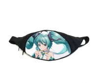 Поясная сумка бананка Мику Хацунэ Hatsune Miku (GB HM 015) Gear Bag черная