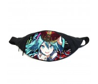 Поясная сумка бананка Мику Хацунэ Hatsune Miku (GB HM 016) Gear Bag черная