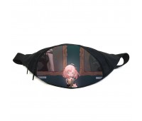Поясная сумка бананка Семья шпиона Spy × Family (GB SF04) Gear Bag черная