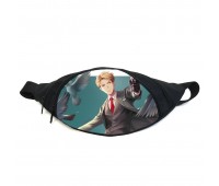Поясная сумка бананка Семья шпиона Spy × Family (GB SF011) Gear Bag черная