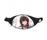 Поясная сумка бананка Семья шпиона Spy × Family (GB SF012) Gear Bag черная