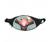 Поясная сумка бананка Семья шпиона Spy × Family (GB SF020) Gear Bag черная