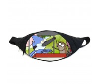 Поясная сумка бананка Обычный мультик Regular Show (RS-07) Gear Bag черная