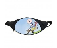 Поясная сумка бананка Обычный мультик Regular Show (RS-012) Gear Bag черная