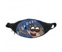 Поясная сумка бананка Обычный мультик Regular Show (RS-013) Gear Bag черная