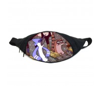 Поясная сумка бананка Обычный мультик Regular Show (RS-018) Gear Bag черная
