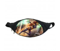 Поясная сумка бананка Юные титаны Teen titans (TT -03) Gear Bag черная