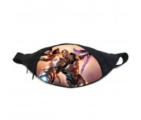 Поясная сумка бананка Юные титаны Teen titans (TT -05) Gear Bag черная