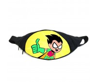 Поясная сумка бананка Юные титаны Teen titans (TT -07) Gear Bag черная