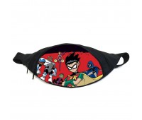 Поясная сумка бананка Юные титаны Teen titans (TT -09) Gear Bag черная