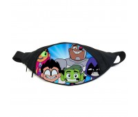 Поясная сумка бананка Юные титаны Teen titans (TT -010) Gear Bag черная