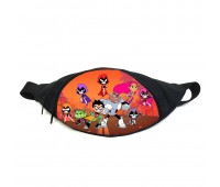 Поясная сумка бананка Юные титаны Teen titans (TT -014) Gear Bag черная