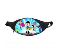 Поясная сумка бананка Юные титаны Teen titans (TT -015) Gear Bag черная