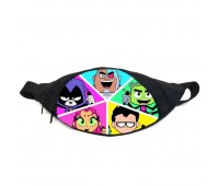 Поясная сумка бананка Юные титаны Teen titans (TT -016) Gear Bag черная