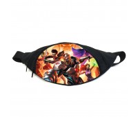 Поясная сумка бананка Юные титаны Teen titans (TT -018) Gear Bag черная