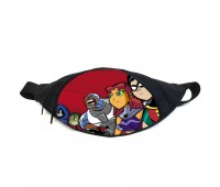 Поясная сумка бананка Юные титаны Teen titans (TT -019) Gear Bag черная