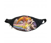 Поясная сумка бананка Суперкрошки Powerpuff Girls (PG-02) Gear Bag черная