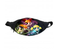 Поясная сумка бананка Суперкрошки Powerpuff Girls (PG-03) Gear Bag черная