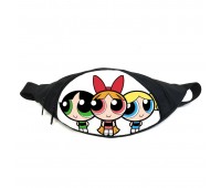 Поясная сумка бананка Суперкрошки Powerpuff Girls (PG-05) Gear Bag черная
