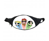 Поясная сумка бананка Суперкрошки Powerpuff Girls (PG-07) Gear Bag черная