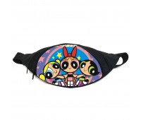 Поясная сумка бананка Суперкрошки Powerpuff Girls (PG-020) Gear Bag черная
