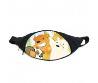 Поясная сумка бананка Вся правда о медведях (GB-WBB 03) Gear Bag черная Поясная сумка бананка Вся правда о медведях (GB-WBB 03) Gear Bag черная