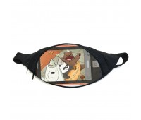 Поясная сумка бананка Вся правда о медведях (GB-WBB 012) Gear Bag черная Поясная сумка бананка Вся правда о медведях (GB-WBB 012) Gear Bag черная
