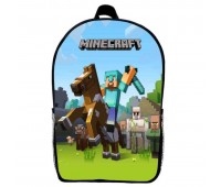 Рюкзак Майнкрафт Minecraft детский (Gear bag mini M01) черный, 29 х 21 х 9 см