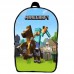 Рюкзак Майнкрафт Minecraft детский (Gear bag mini M01) черный, 29 х 21 х 9 см