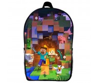 Рюкзак Майнкрафт Minecraft детский (Gear bag mini M07) черный, 29 х 21 х 9 см