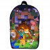 Рюкзак Майнкрафт Minecraft детский (Gear bag mini M07) черный, 29 х 21 х 9 см