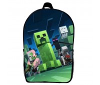 Рюкзак Майнкрафт Minecraft детский (Gear bag mini M012) черный, 29 х 21 х 9 см