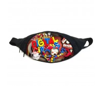 Поясная сумка бананка Удивительный цифровой цирк (GB-ADC 019) Gear Bag черная