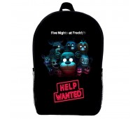 Рюкзак ФНАФ Аніматроніки 5 ночей з Фредді дитячий (Gear bag mini FNAF 03) чорний, 29 х 21 х 9 см