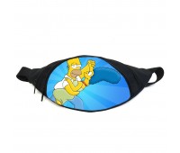Поясная сумка бананка Симпсоны (GB-simpsons 05) Gear Bag черная