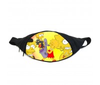 Поясная сумка бананка Симпсоны (GB-simpsons 06) Gear Bag черная