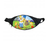 Поясная сумка бананка Симпсоны (GB-simpsons 07) Gear Bag черная