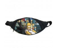 Поясная сумка бананка Симпсоны (GB-simpsons 017) Gear Bag черная