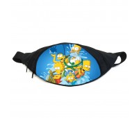 Поясная сумка бананка Симпсоны (GB-simpsons 018) Gear Bag черная
