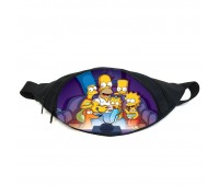 Поясная сумка бананка Симпсоны (GB-simpsons 020) Gear Bag черная