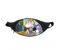 Поясная сумка бананка Гриффины (GB- Family Guy 01) Gear Bag черная