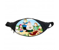Поясная сумка бананка Гриффины (GB- Family Guy 05) Gear Bag черная